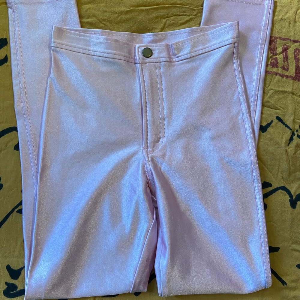 American Apparel original disco pants pink size small